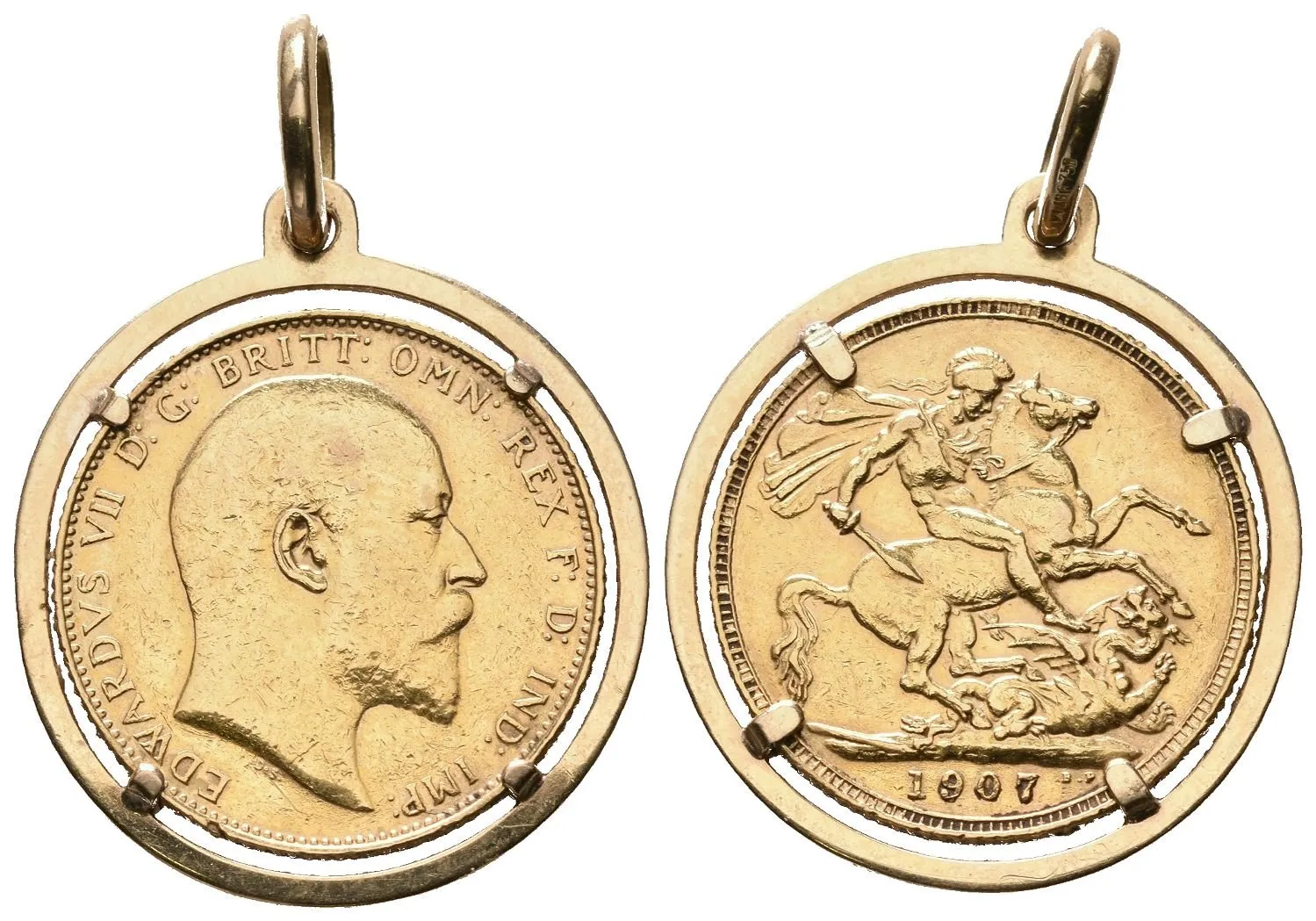 Velká Británie, Sovereign 1907 - přívěsek