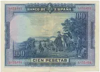 Španělsko, 100 Pesetas 1928, bez série, P.76a - fotografie 2