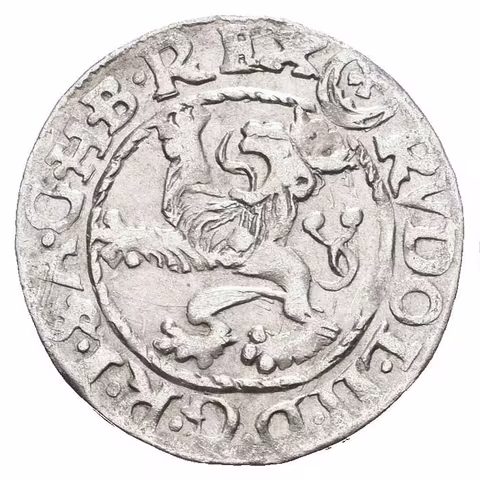Malý groš 1586, Jáchymov-Hofmann, HN.8b (opis 7c), velmi pěkná zachovalost, rysky