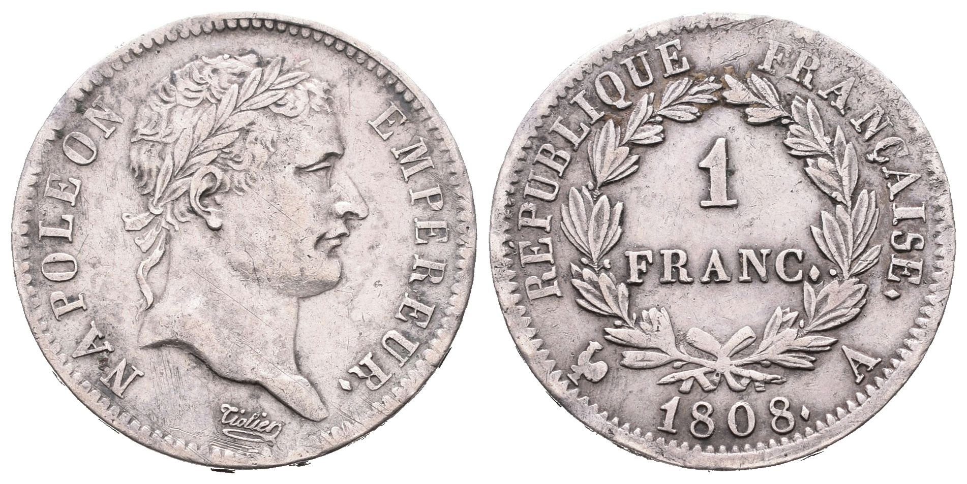 Francie, 1 Frank 1808 A