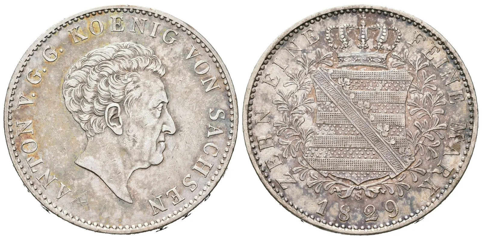 Sasko, Tolar 1829