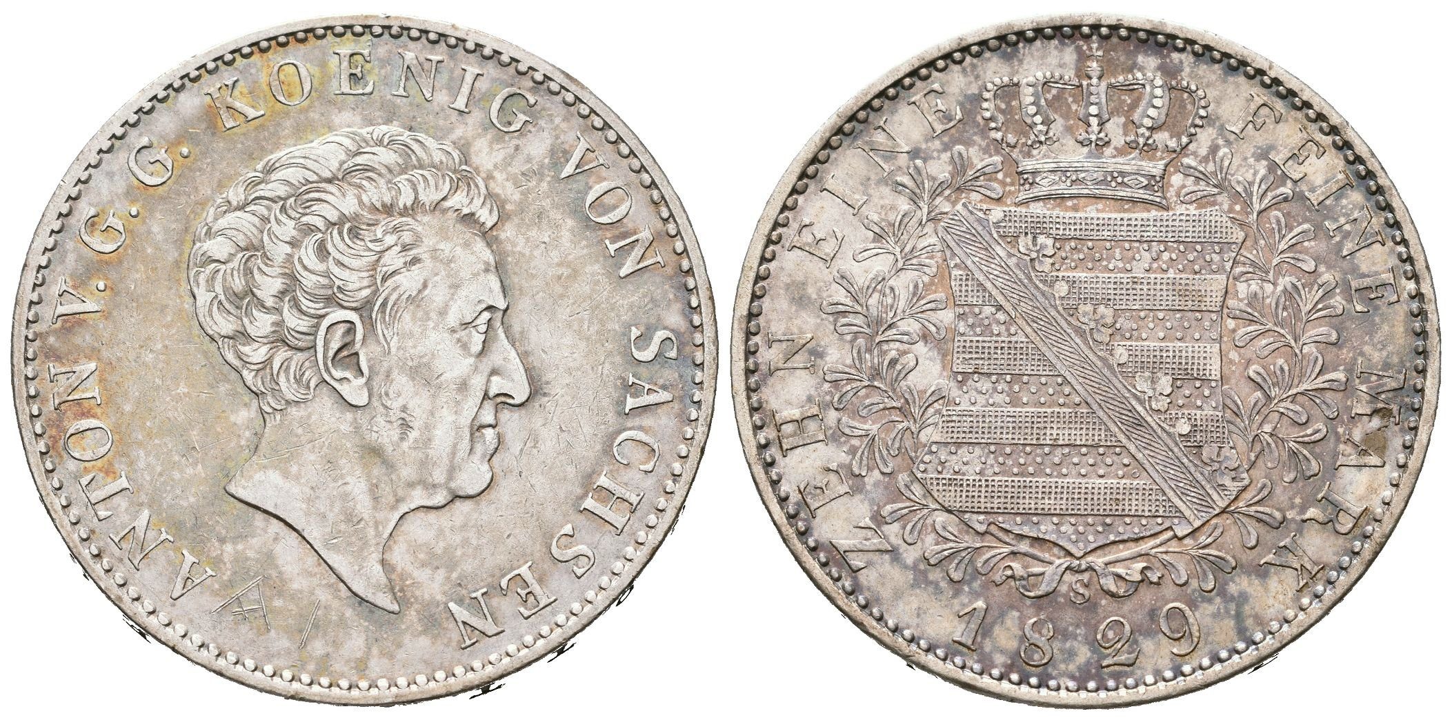 Sasko, Tolar 1829