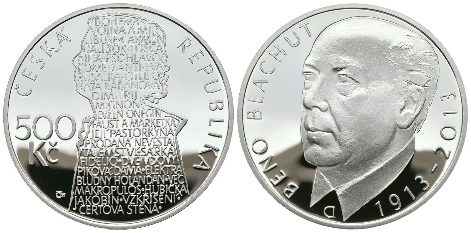 500 Kč 2013 - Beno Blachut, PROOF