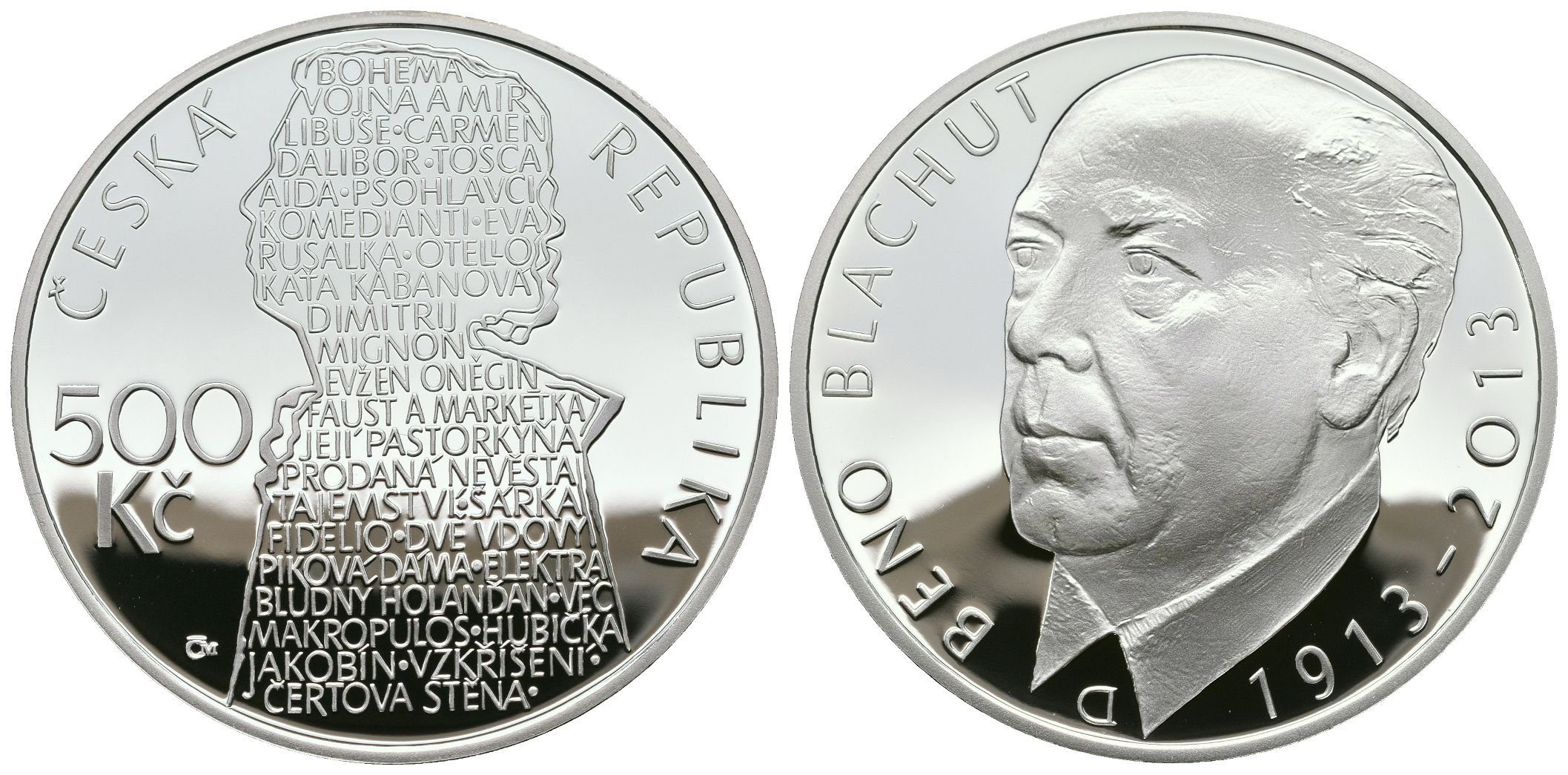 500 Kč 2013 - Beno Blachut, PROOF