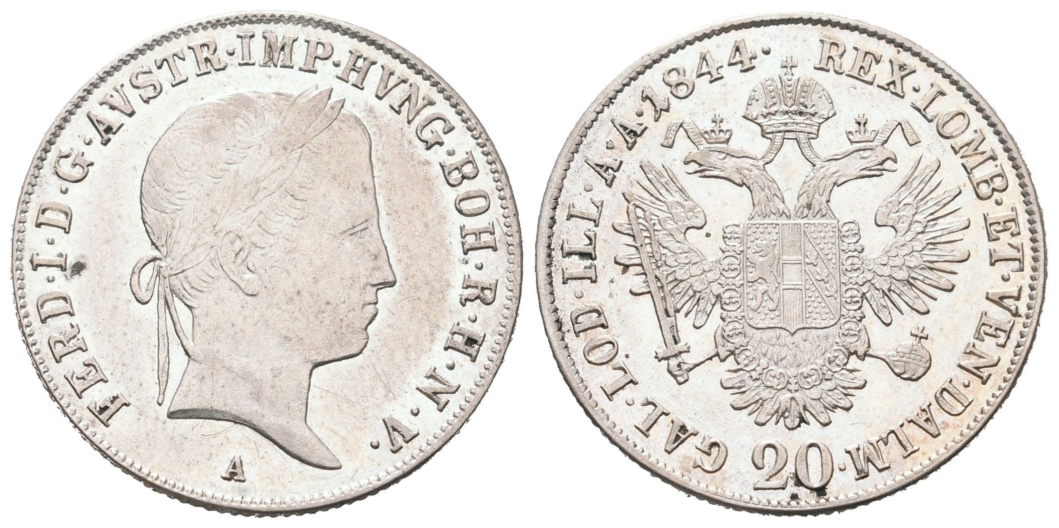Ferdinand V., 20 Krejcar 1844 A, Vídeň