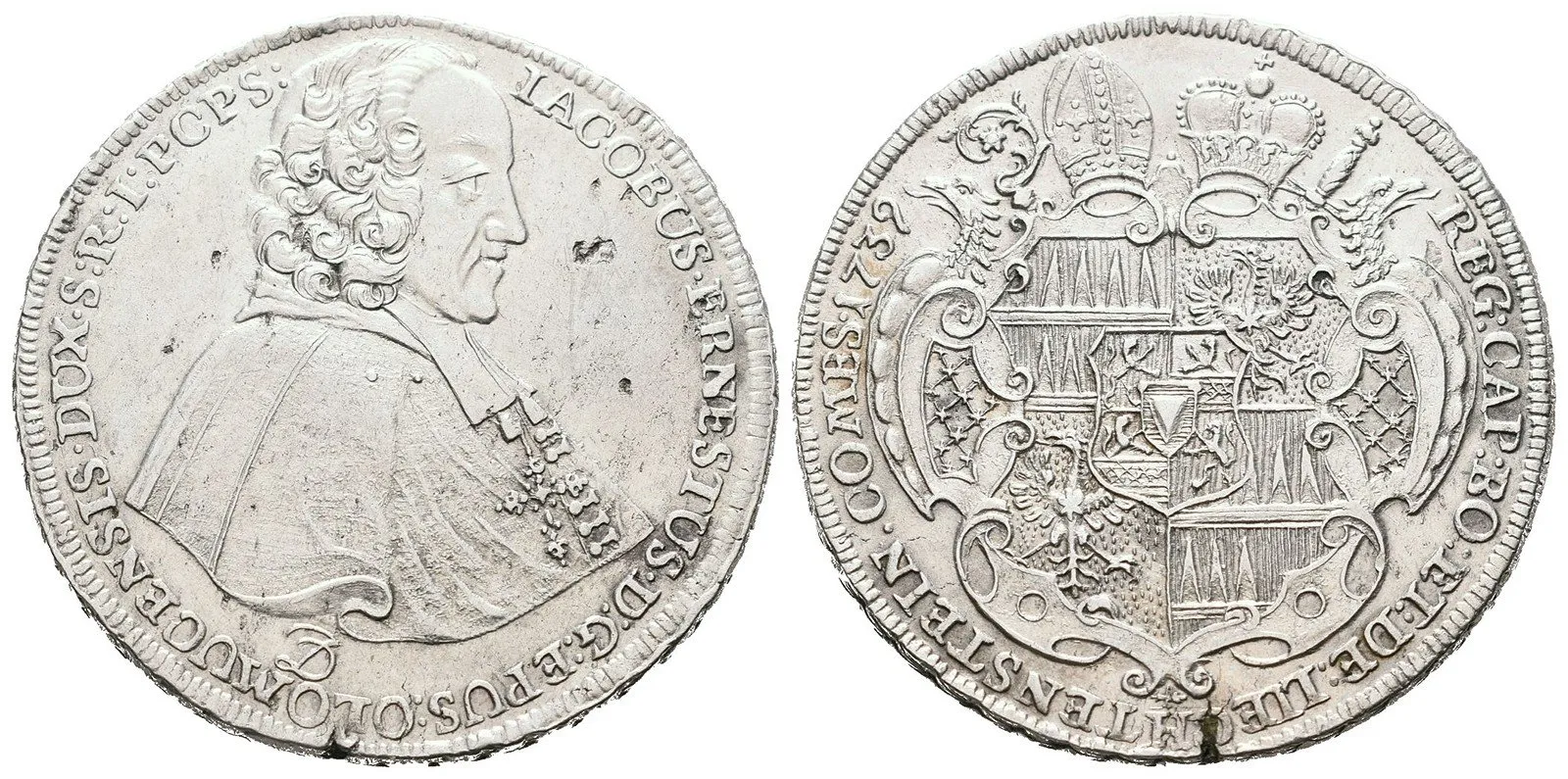 Olomouc - biskupství, Jakub Arnošt Liechtenstein, 1738 - 1745 — 1