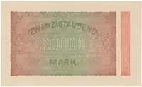 Německo, 20000 Mark 1923, Ro.84j - fotografie 2