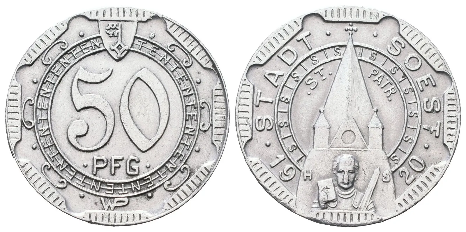 Nouzové ražby, 50 Pfennig 1920 - Soest