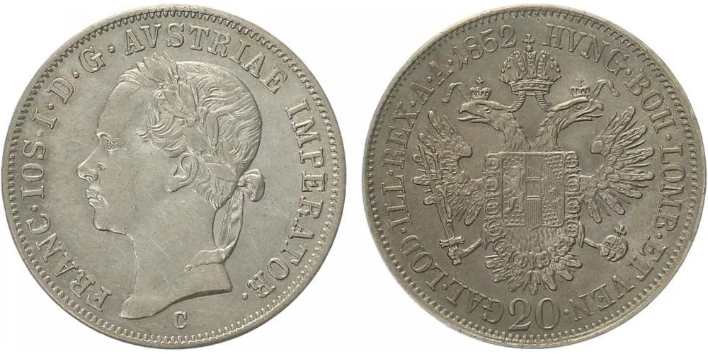Konvenční měna, 1848 - 1857 — 1
