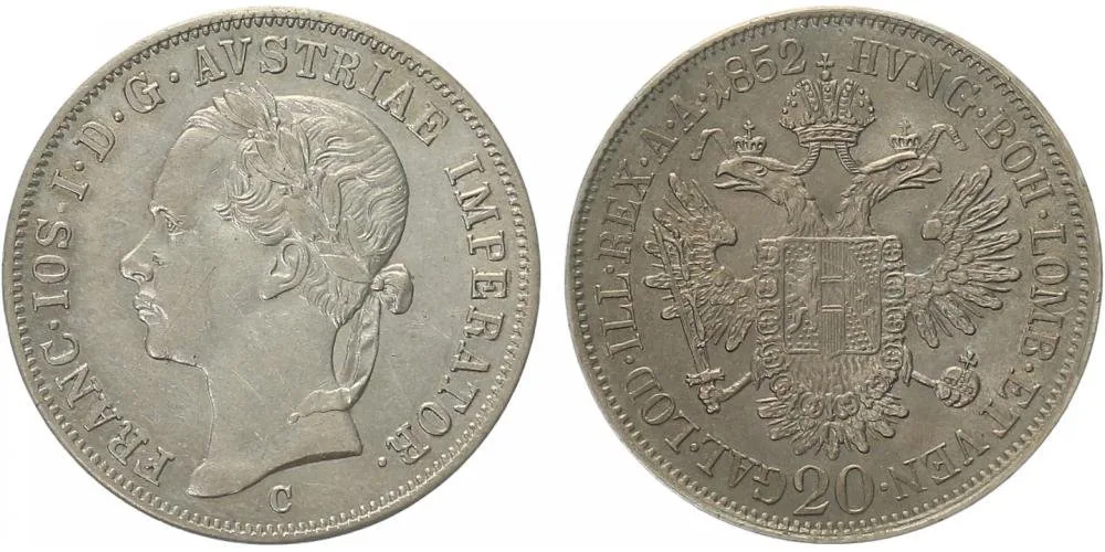Konvenční měna, 1848 - 1857 — 1