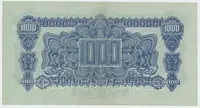 Československo, 1000 Koruna 1944, perf. 2x SPECIMEN dole, Hej.61a.S3 - fotografie 2