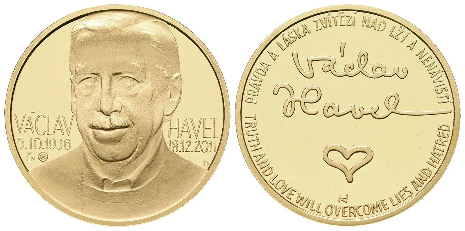 Medaile 2012 - Václav Havel