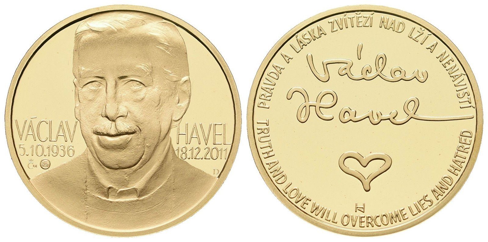 Medaile 2012 - Václav Havel