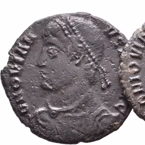 AE 3, Heraclea, Rv: ve věnci nápis VOT / V / MVLT / X, RIC.110b a 111,