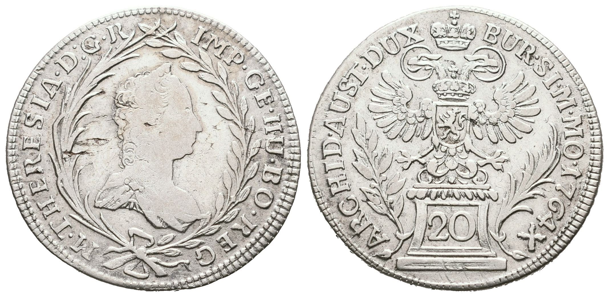 Marie Terezie, 20 Krejcar 1764, Praha