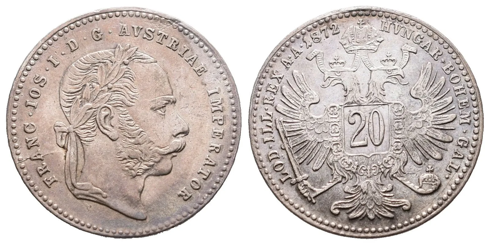 20 Krejcar 1872