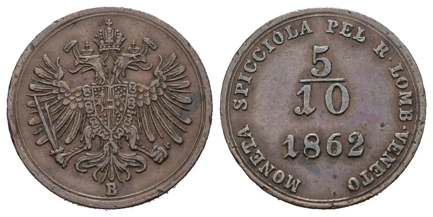 5/10 Soldo 1862 B