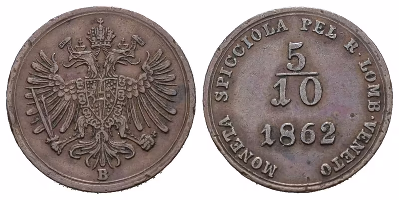 5/10 Soldo 1862 B