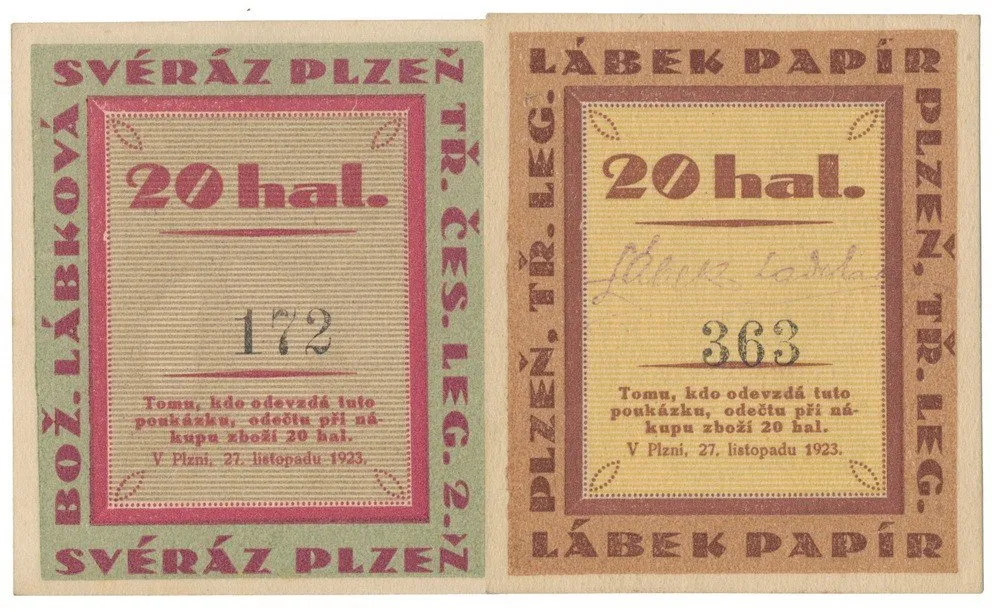 Nouzovky české od roku 1914 — 1