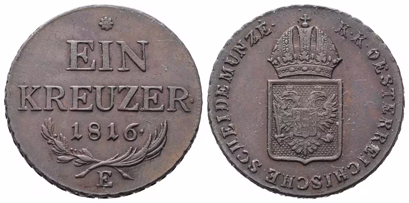 František II., 1 Krejcar 1816 E
