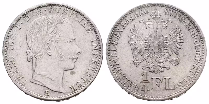 1/4 Zlatník 1860 E