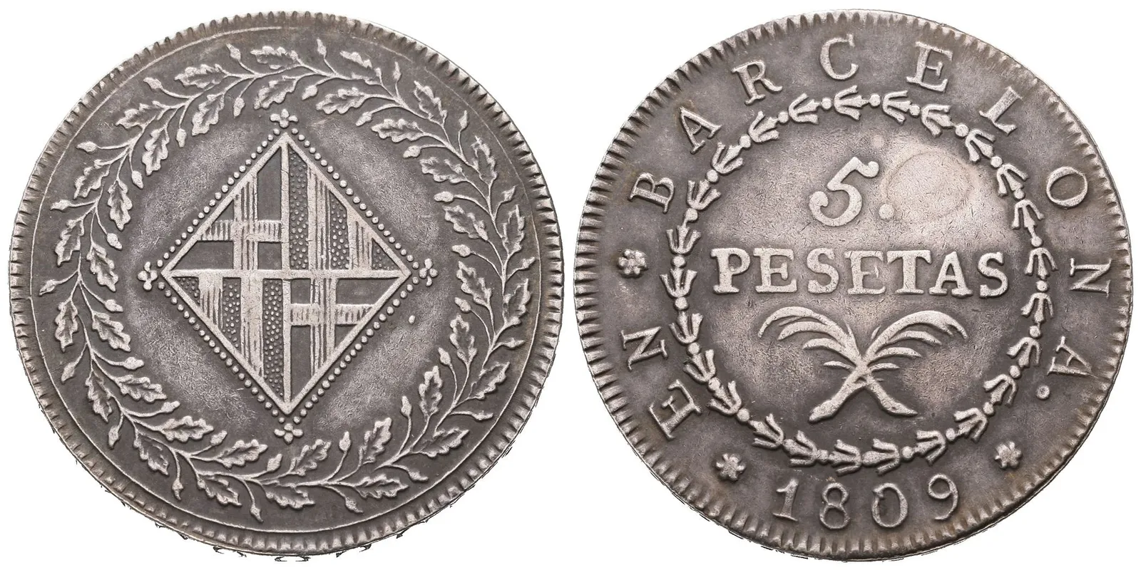 Španělsko, 5 Peseta 1809