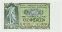 Československo, 50 Koruna 1953, tisk Praha, série HT, Hej.94b