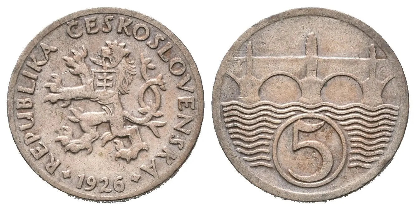 5 Haléř 1926_R! — 1