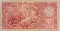 Československo, 50 Koruna 1929, první série Aa, tisk TB NBČS, perf. 1x SPECIMEN, Hej.24b.S1 - fotografie 2