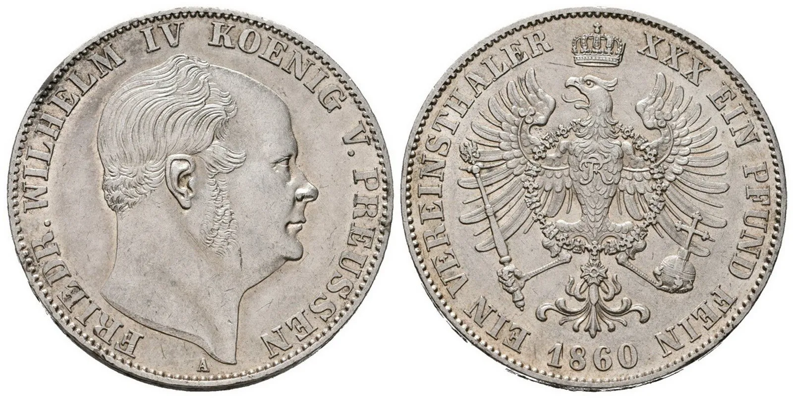 Prusko, Tolar 1860 A