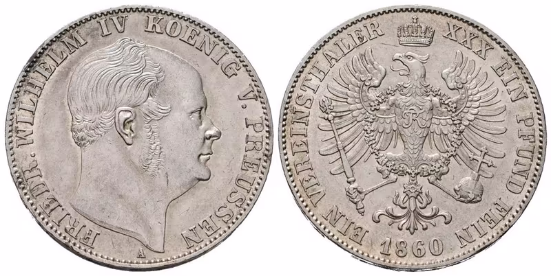 Prusko, Tolar 1860 A