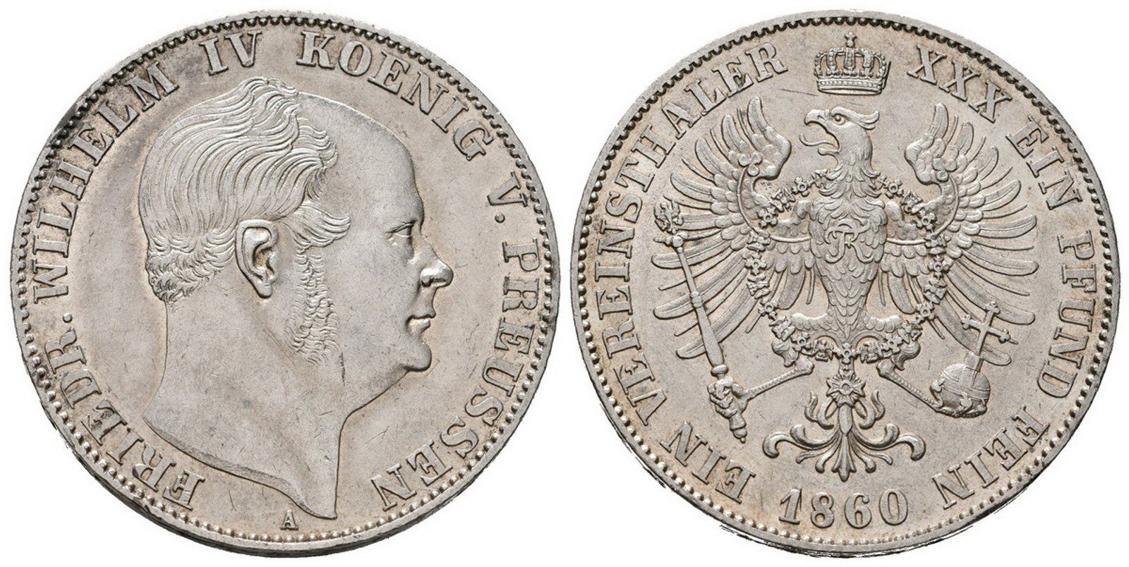 Prusko, Tolar 1860 A