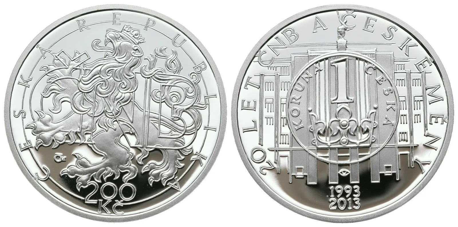 200 Kč 2013 - 20 let ČNB a české měny, PROOF