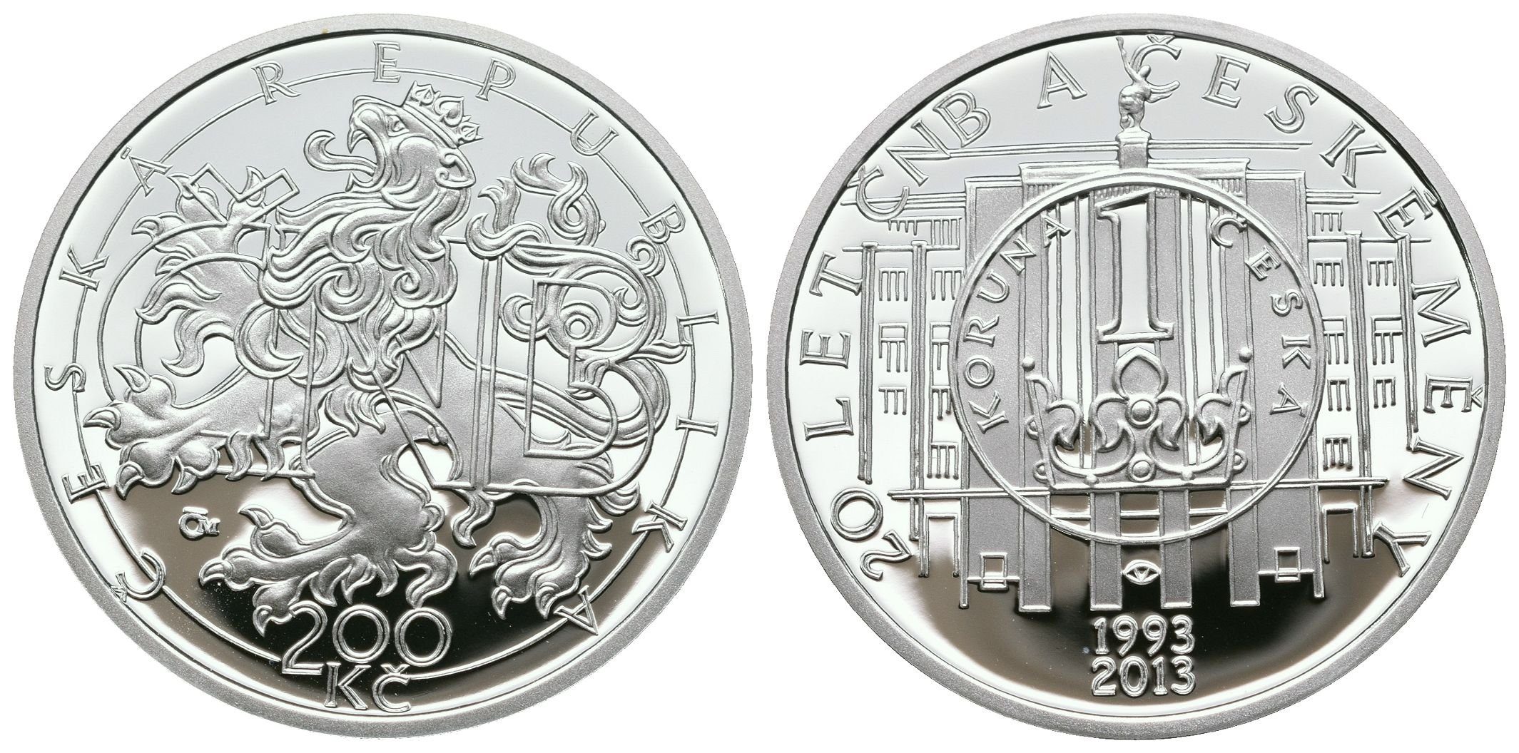 200 Kč 2013 - 20 let ČNB a české měny, PROOF