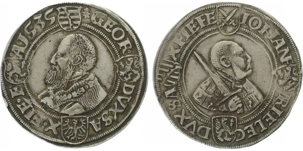 Sasko, Johann Friedrich a Georg, 1534 - 1539 — 1