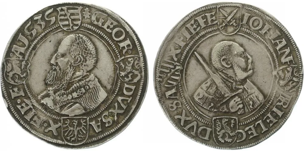 Sasko, Johann Friedrich a Georg, 1534 - 1539 — 1