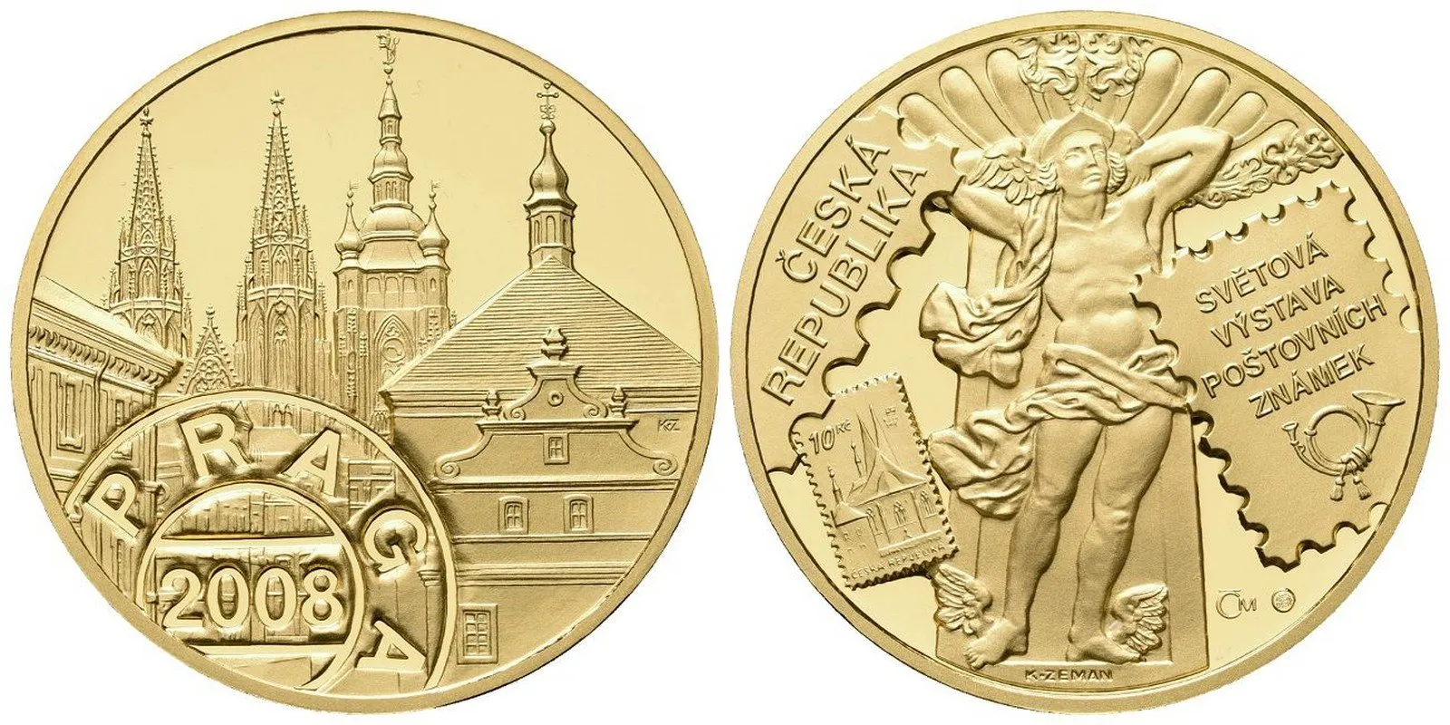Medaile 2008 - Světová výstava známek Praga 2008