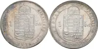 Zlatník 1879 KB, 1881 KB, pěkná patina, zbytky lesku, rysky_2 ks — 2
