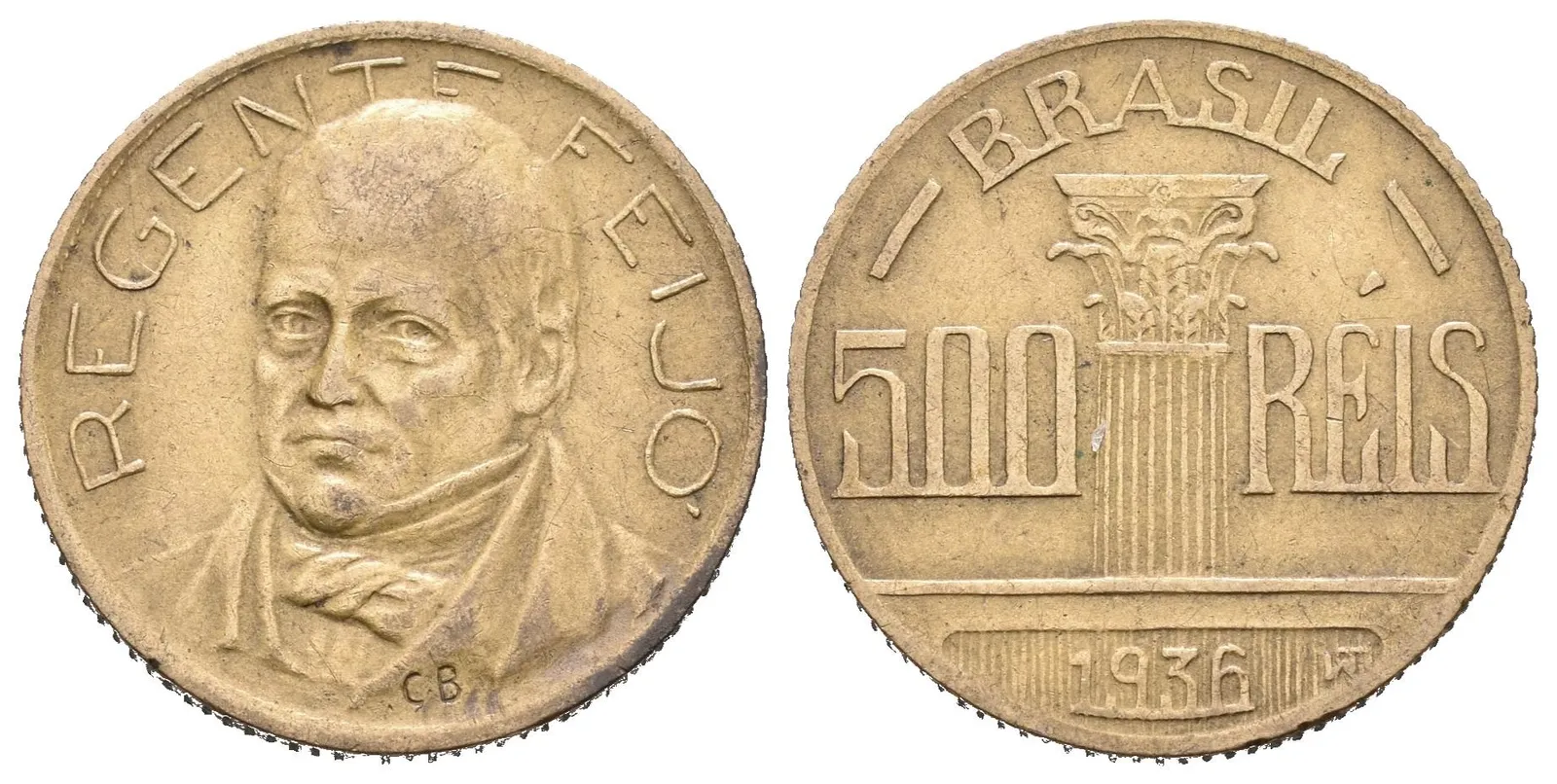 Brazílie, 500 Reis 1936