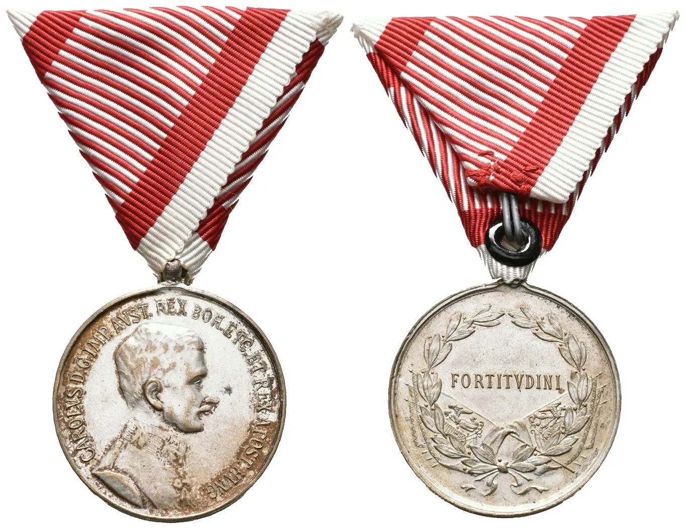 Medaile za statečnost, II. třída, postříbřená