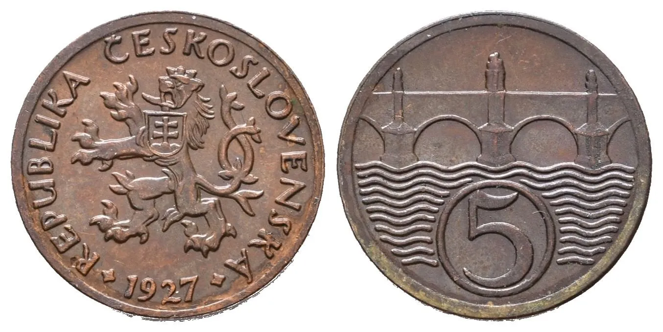 5 Haléř 1927