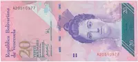 Venezuela, 20 Bolivares 2007, P.91a
