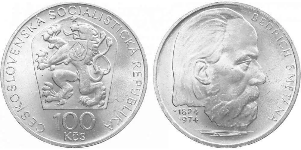100 Kčs 1974 - Bedřich Smetana