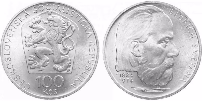 100 Kčs 1974 - Bedřich Smetana
