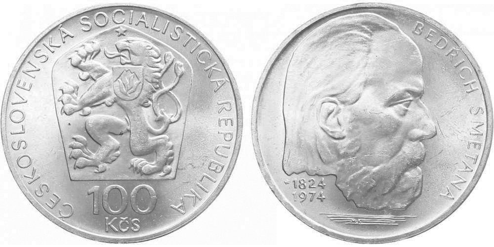 100 Kčs 1974 - Bedřich Smetana