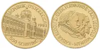 Rakousko, 500 Schilling 1993 - Císař Rudolf II.