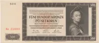 500 Koruna 1942, II. vydání, série Ka, Hej.36a