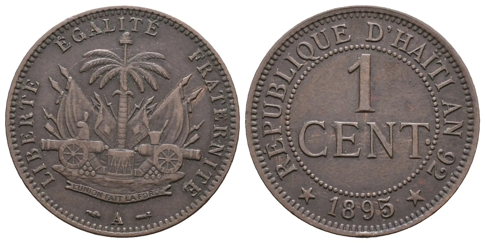 Haiti, 1 Cent 1895 A