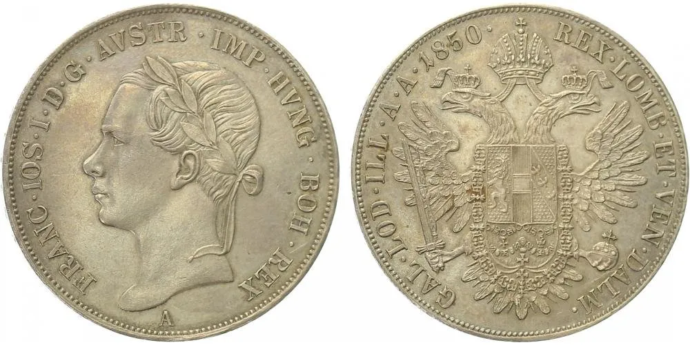 Konvenční měna, 1848 - 1857 — 1