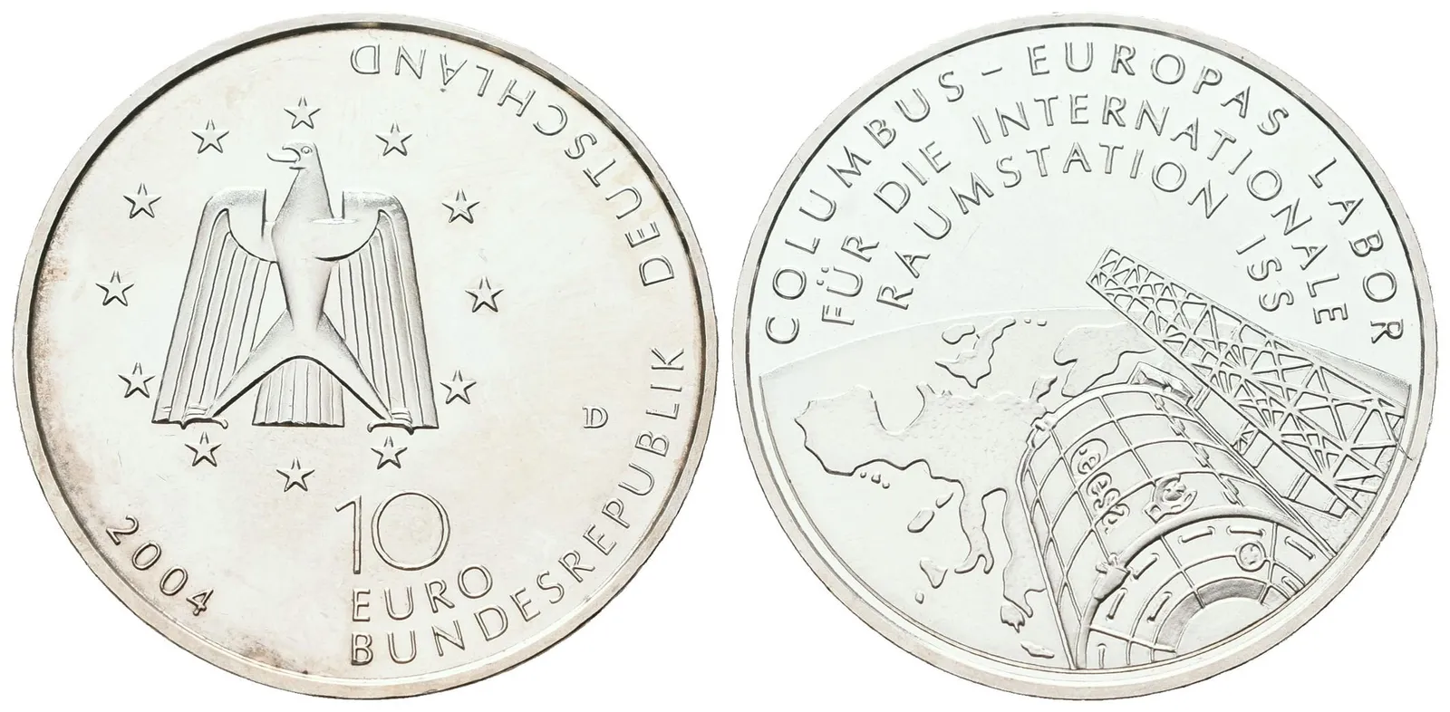 SRN, 10 Euro 2004 - Columbus ISS